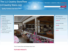 Tablet Screenshot of lilcountrystoreandminifarm.com